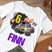 Monster Truck Birthday Shirt Design
