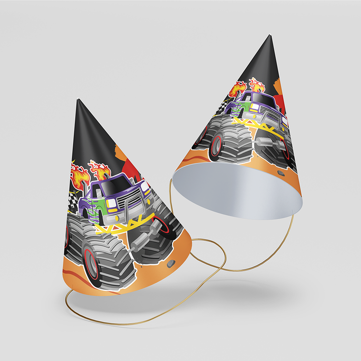 Monster Truck Party Hats