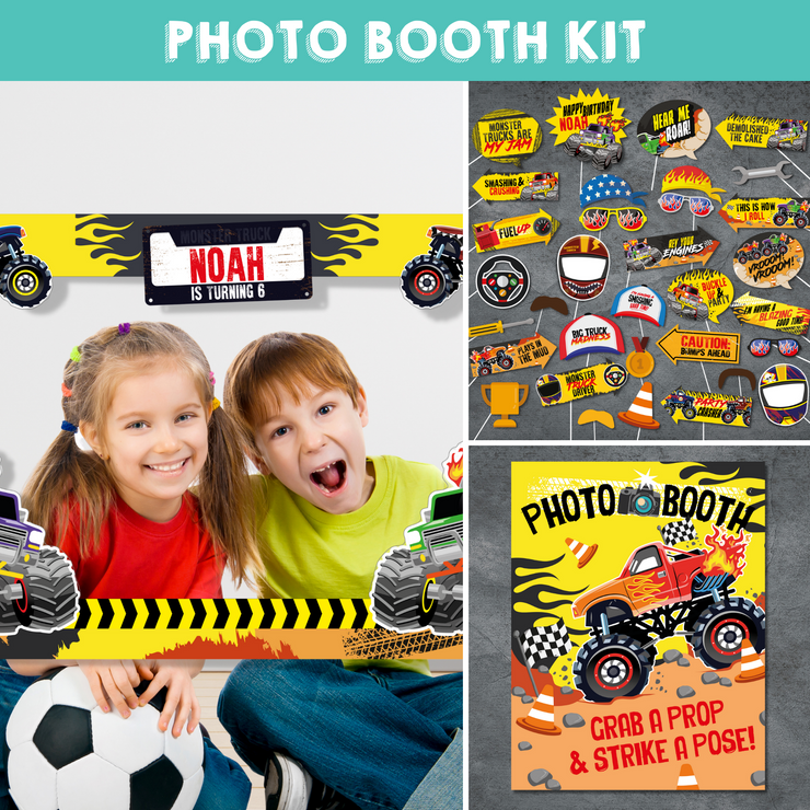 Monster Truck Photo Booth Kit