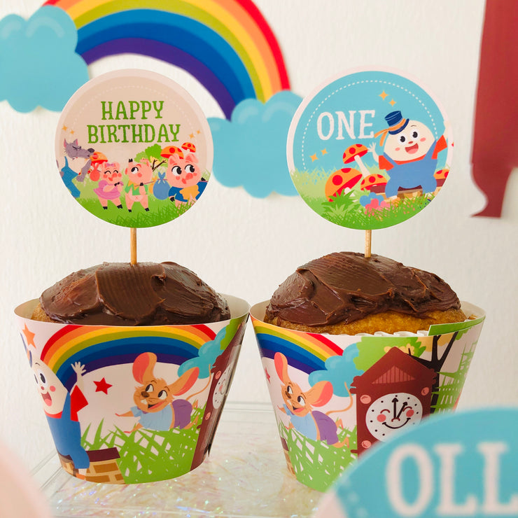 Nursery Rhyme Cupcake Toppers