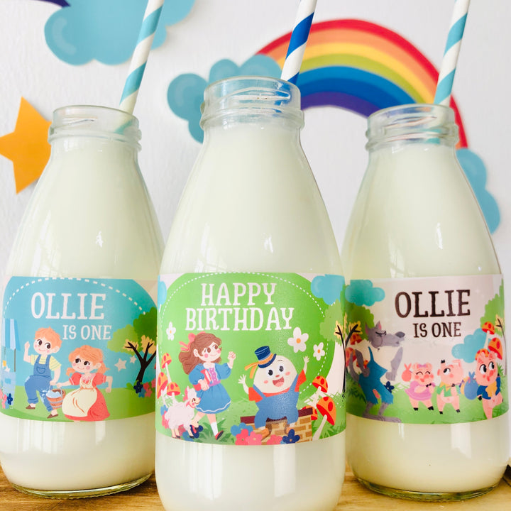 Nursery Rhyme Storybook Bottle Wrappers