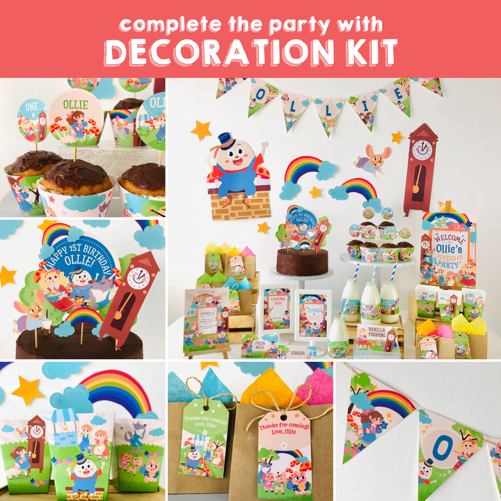 Nursery Rhyme Storybook Decoration Kit