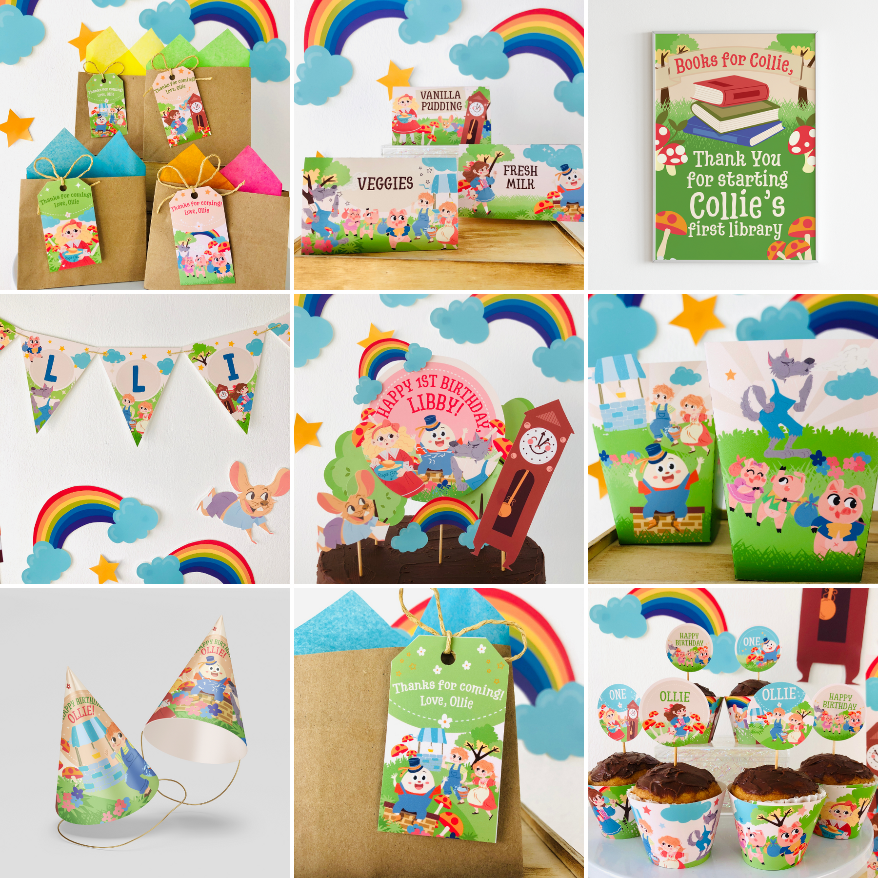 Nursery Rhyme Party Decorations Kit | Pigsy Party – PigsyParty