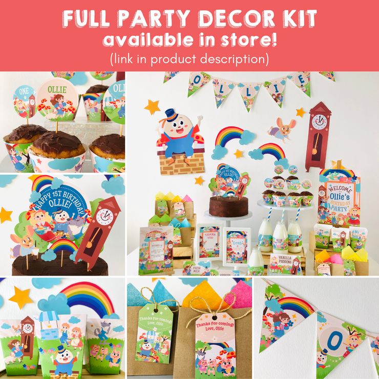 Nursery Rhyme Storybook Full Party Decor Kit