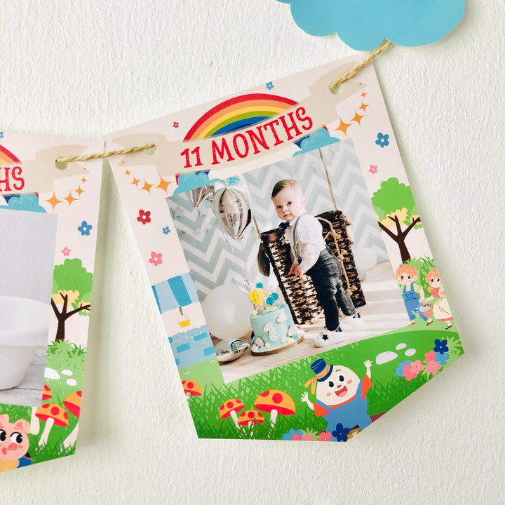 Nursery Rhyme Storybook Milestone Banner