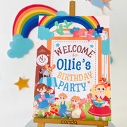 Nursery Rhyme Storybook Party Welcome Sign