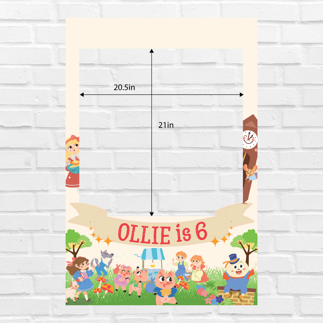 Nursery Rhyme Storybook Photo Booth Frame