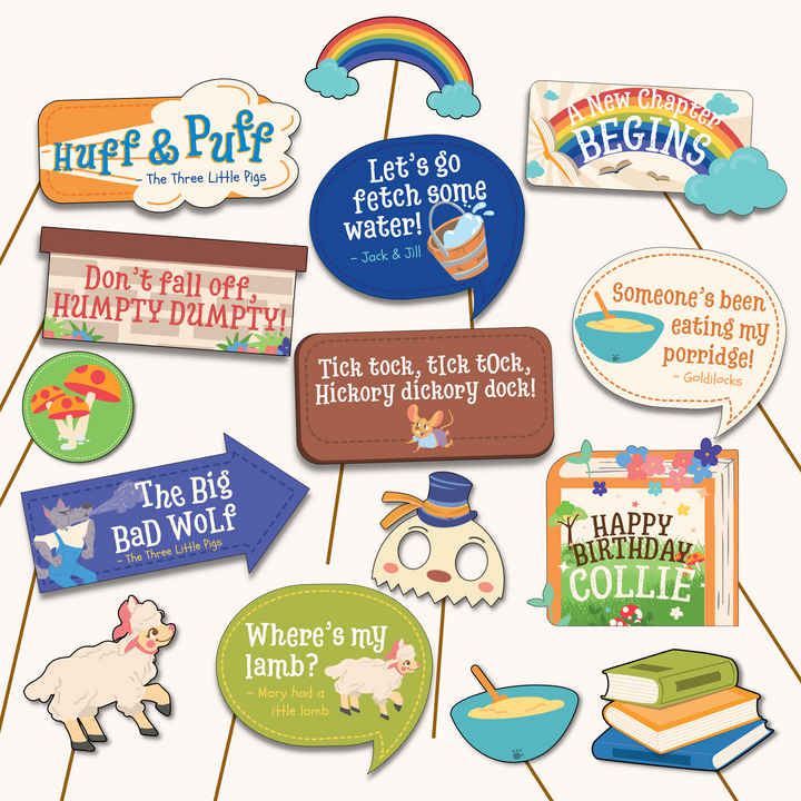 Nursery Rhyme Storybook Photo Props