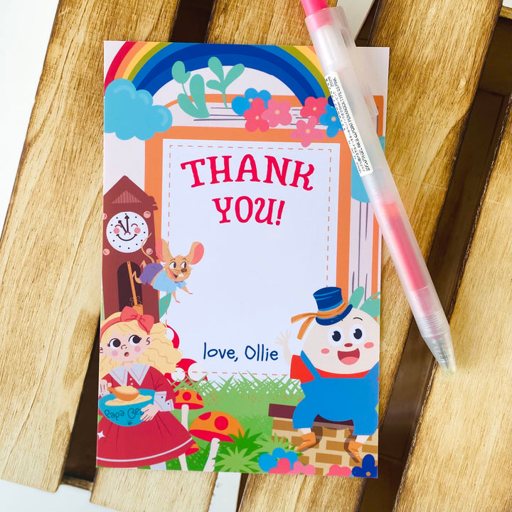 Nursery Rhyme Storybook Thank You Card