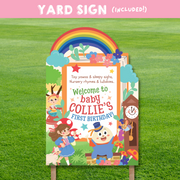 Nursery Rhyme Storybook Yard Sign
