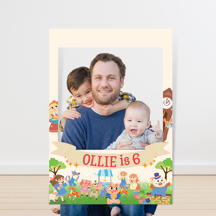 Nursery Rhyme Storybook Photo Booth Frame