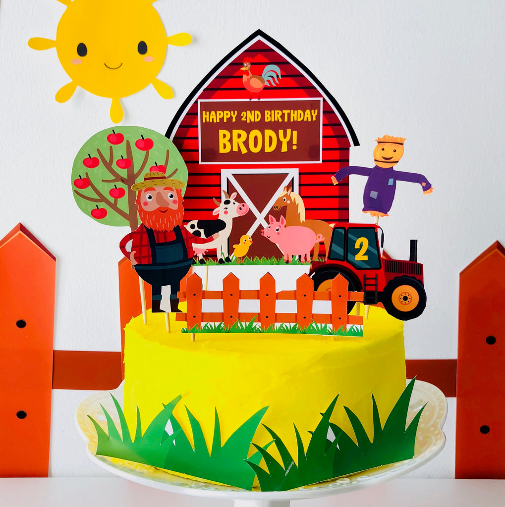 Old McDonald Had a Farm Edible Cake Toppers – Cakecery