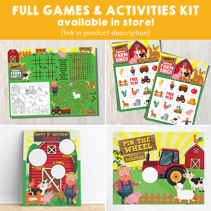 Old Macdonald Farm Full Games and Activities Kit