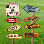 Old Macdonald Farm Party Directional Signs