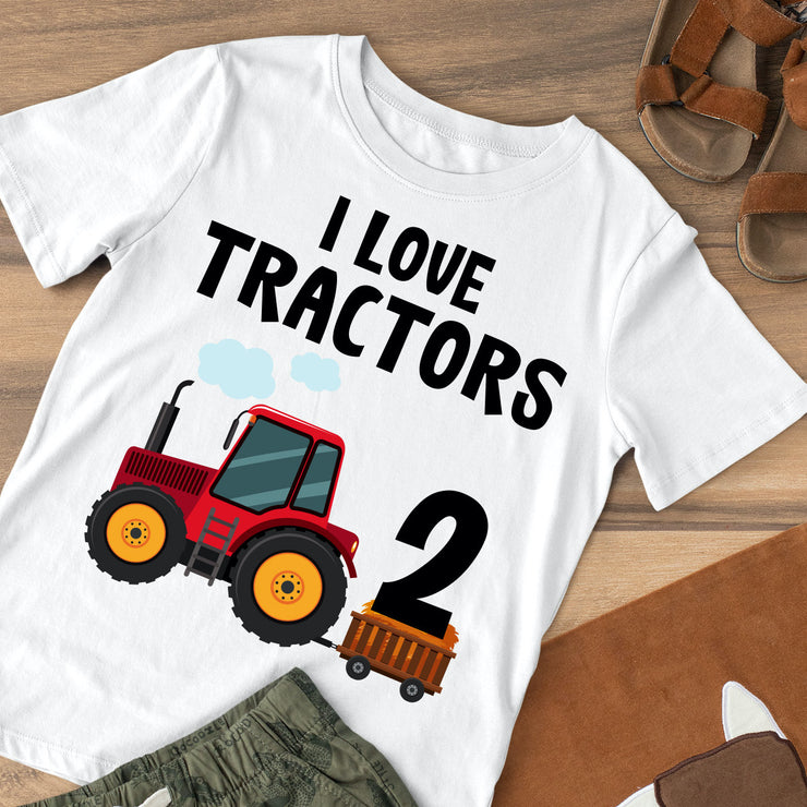 Old Macdonald Farm Tractors Birthday Shirt