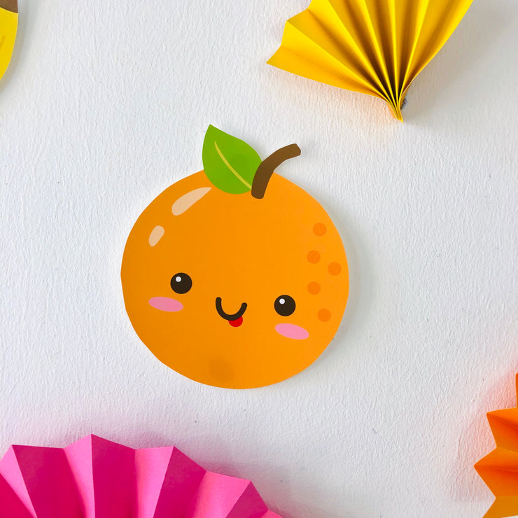 Tutti Frutti Orange Cut-Out Printable