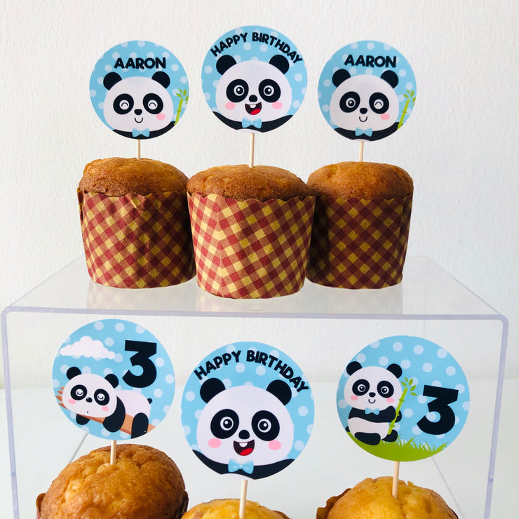 Panda Cupcake Toppers