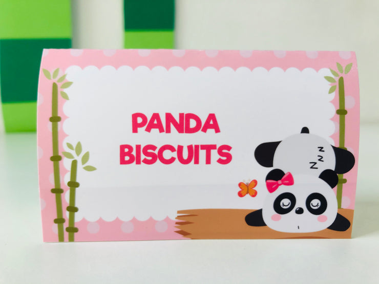 Panda Party Food Label