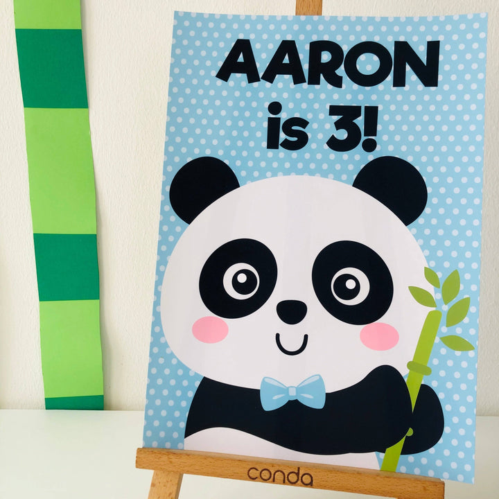 Panda Party Sign