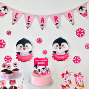 Penguin Girl Tutu Cute Birthday Party Printable