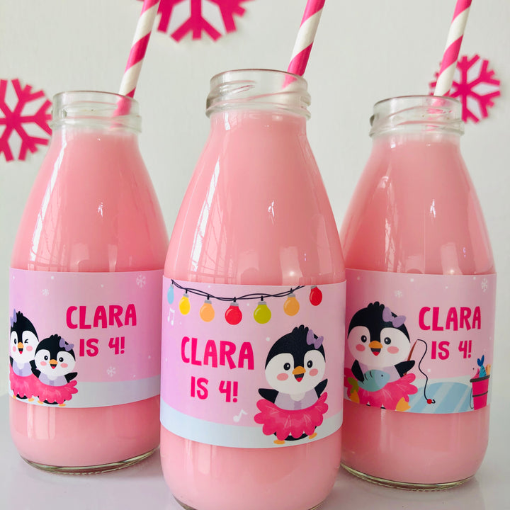 Penguin Girl Tutu Cute Bottle Wrappers