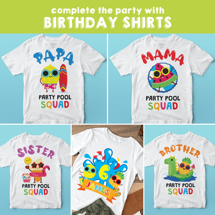 Pool Birthday Shirts