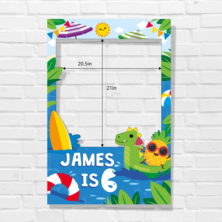 Pool Photo Booth Frame Size