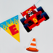 Racing Car Birthday Banner