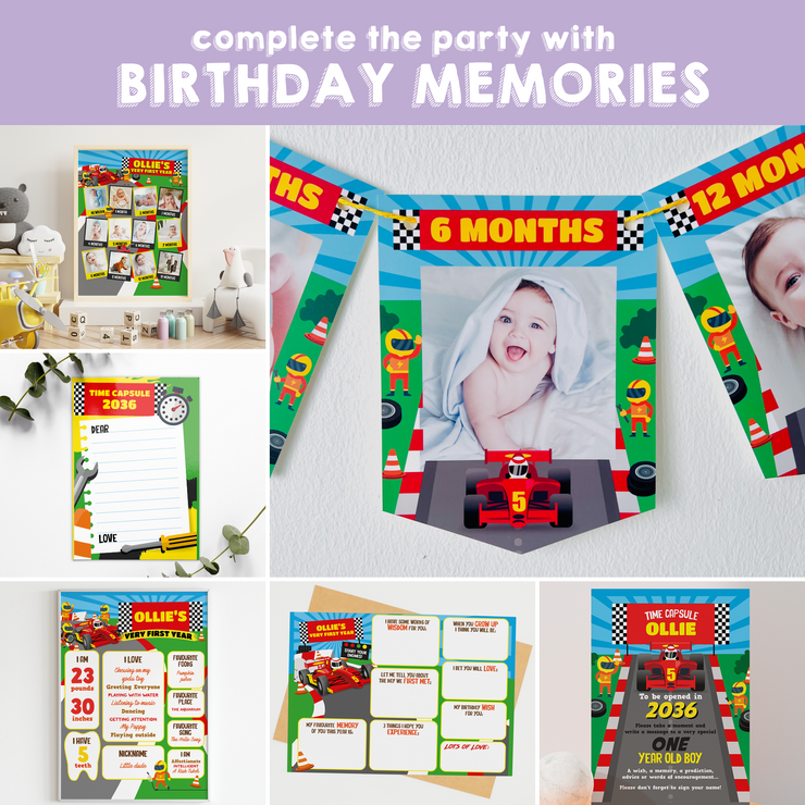 Racing Car Party Directional Signs Printable Pack | Pigsy Party ...