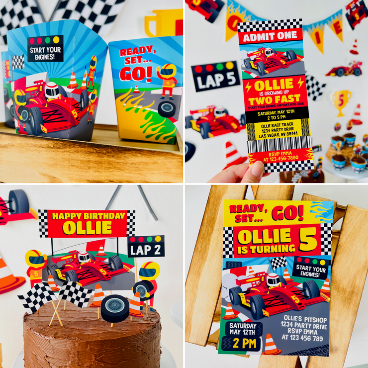 Racing Car Party Decorations Printable Kit | Pigsy Party – PigsyParty Racing Car Party Decorations Printable Kit | Pigsy Party – PigsyParty