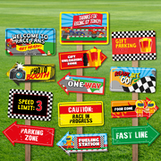 Racing Car Party Signs Pack