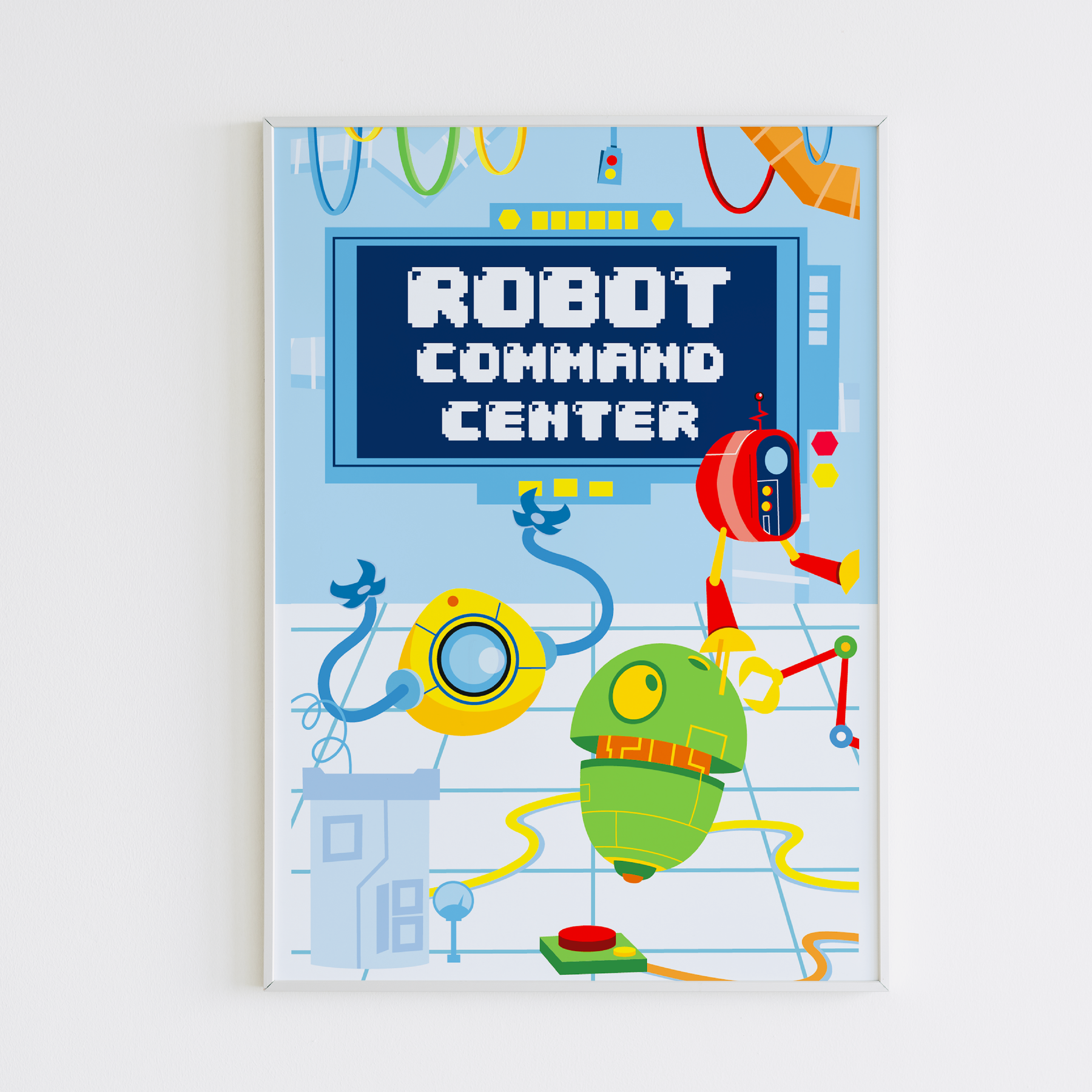 Printable Robot Sign Robots Party Sign Printable | Pigsy Party – PigsyParty