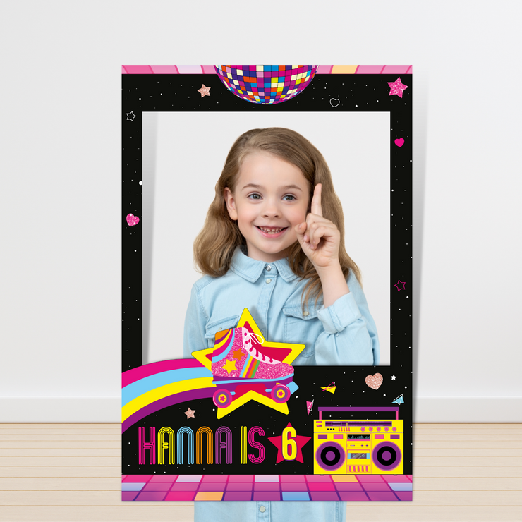 Rollerskating Photo Booth Frame
