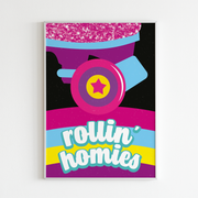 Rollerskating 'Rollin Homies' Poster