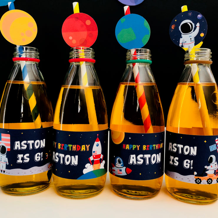Space Drinks Labels