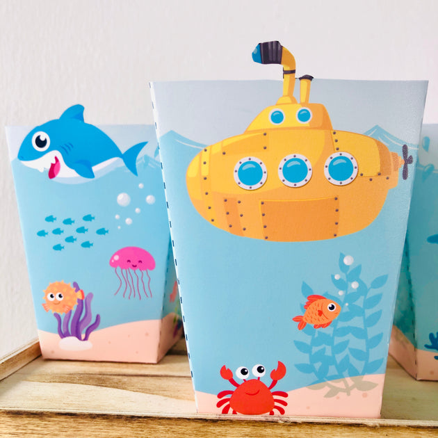 Yellow Submarine Party Favor Boxes Printable | Pigsy Party – PigsyParty