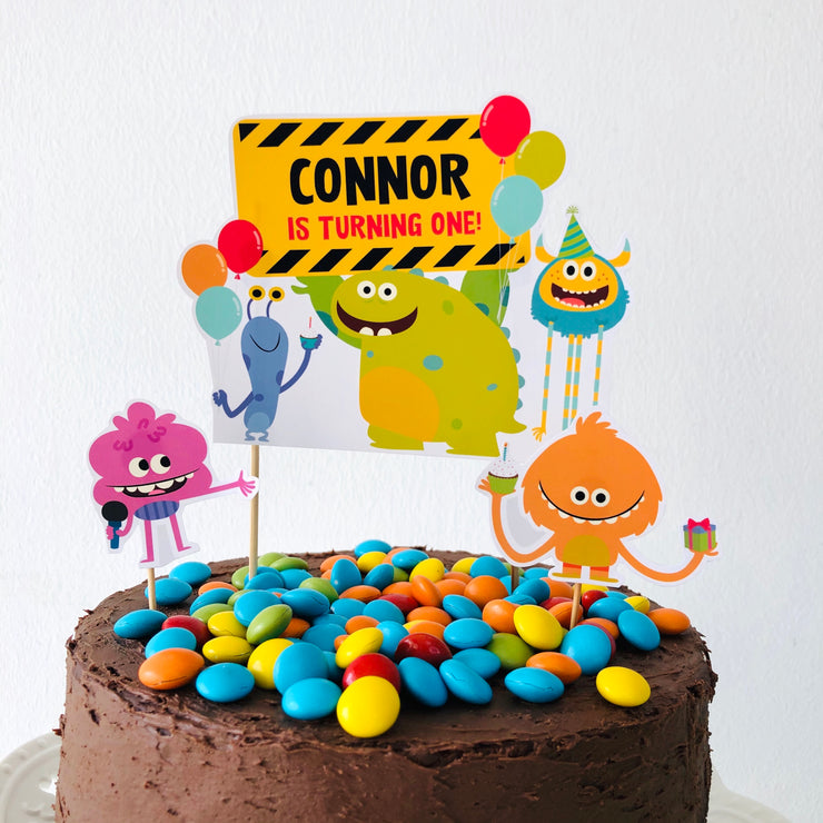 Super Simple Monsters Birthday Cake
