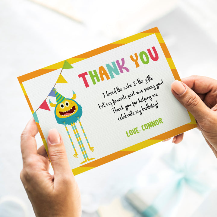 Super Simple Monsters Birthday Thank You Card