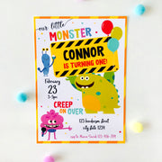 Super Simple Monsters Birthday Invitation