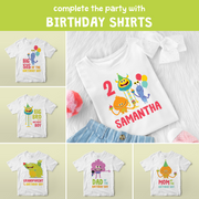Super Simple Monsters Birthday Shirts