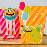 Super Simple Monsters Favor Boxes Printable