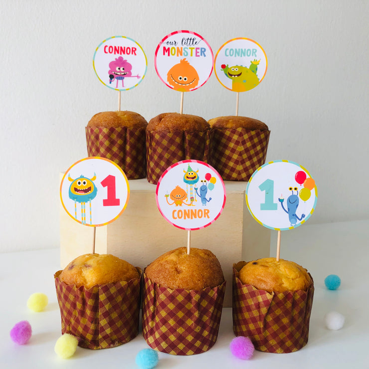Super Simple Monsters Cupcake Toppers