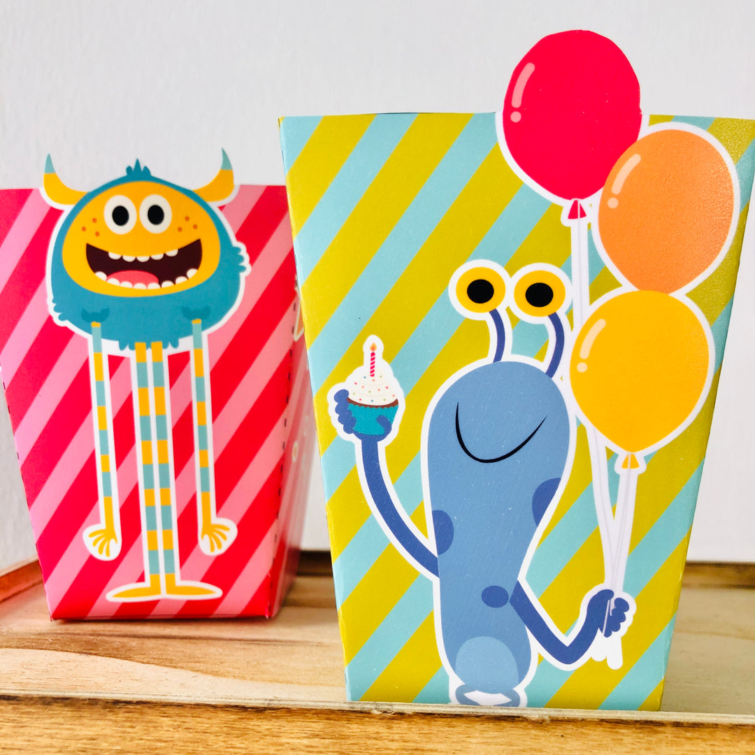 Super Simple Monsters Favor Boxes