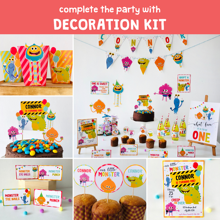 Super Simple Monsters Birthday Party Decorations