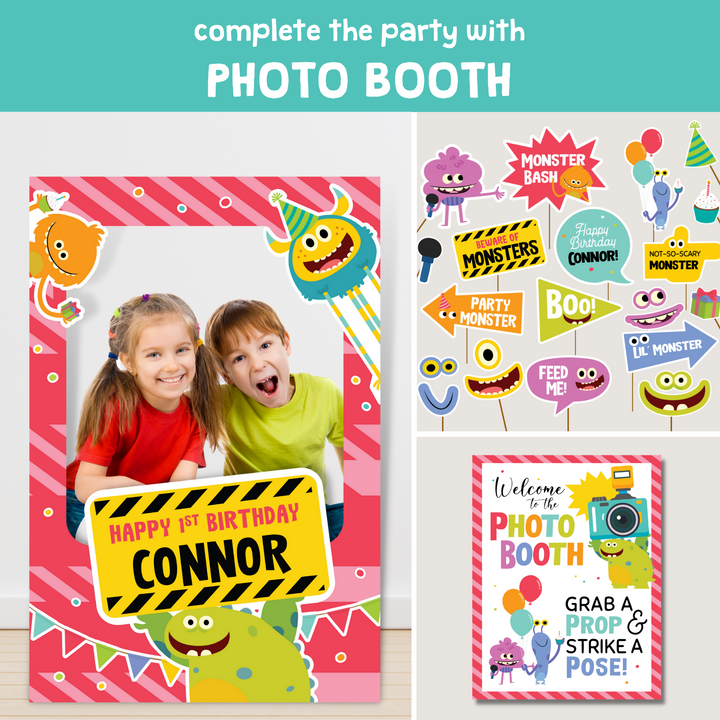 Super Simple Monsters Birthday Party Photo Booth