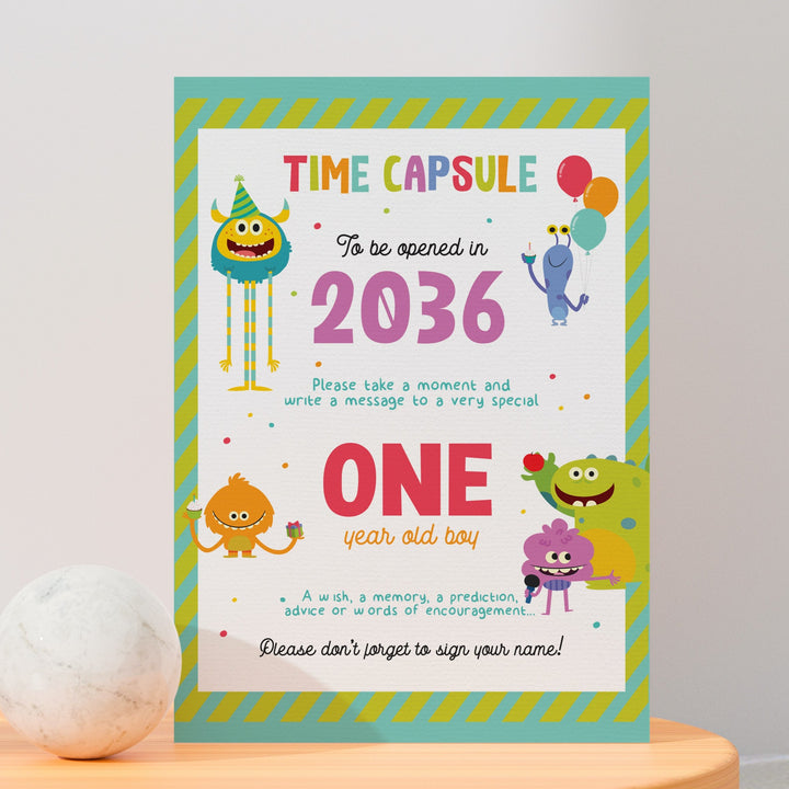 Super Simple Monsters Time Capsule Display Sign