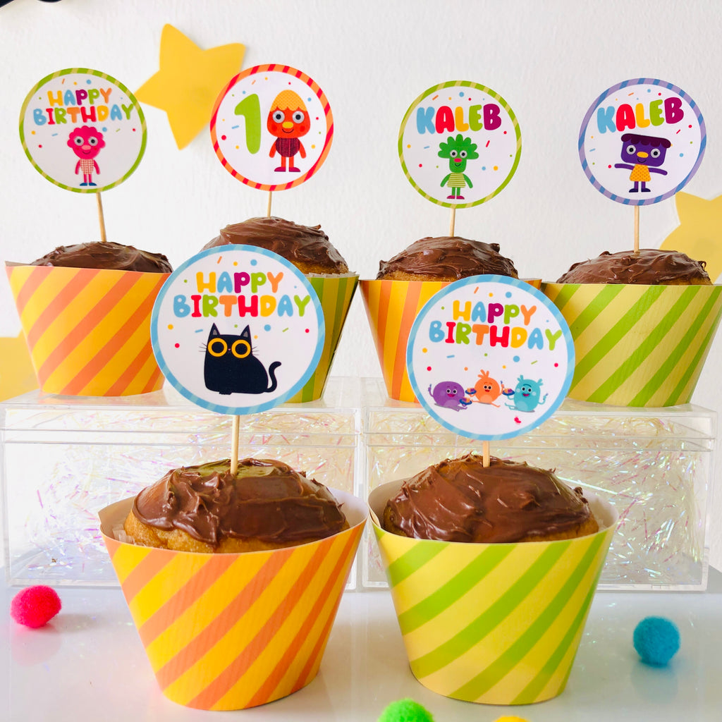 Non-personalized Designer Cupcake Toppers Instant Download -  New  Zealand