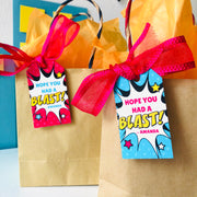 Supergirl Party Favor Tags