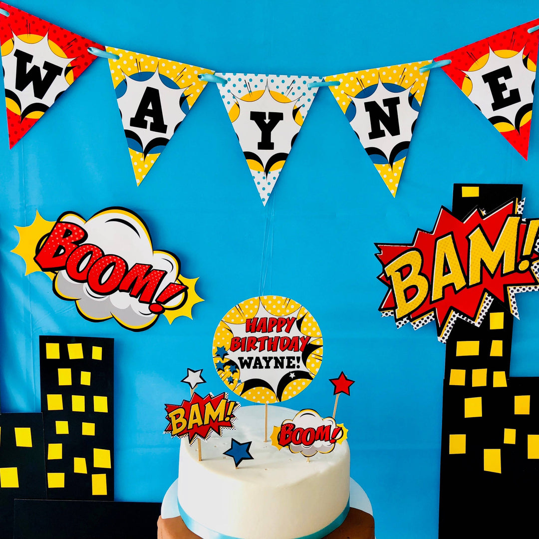Hero Wrapper Bast Boy Superhero Cupcake Toppers Super Hero Party Printable And Flash ...