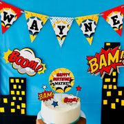 Superhero Birthday Cake Topper